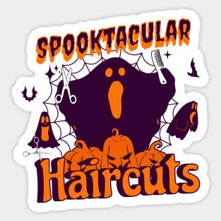 Spooktacular Haircuts Sticker